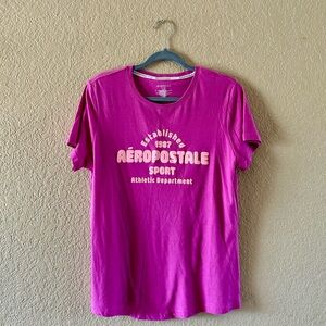 Aeropostale Women's Pink Graphic Tee